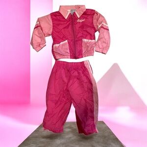 Vintage Pink Angel Tracksuit Set